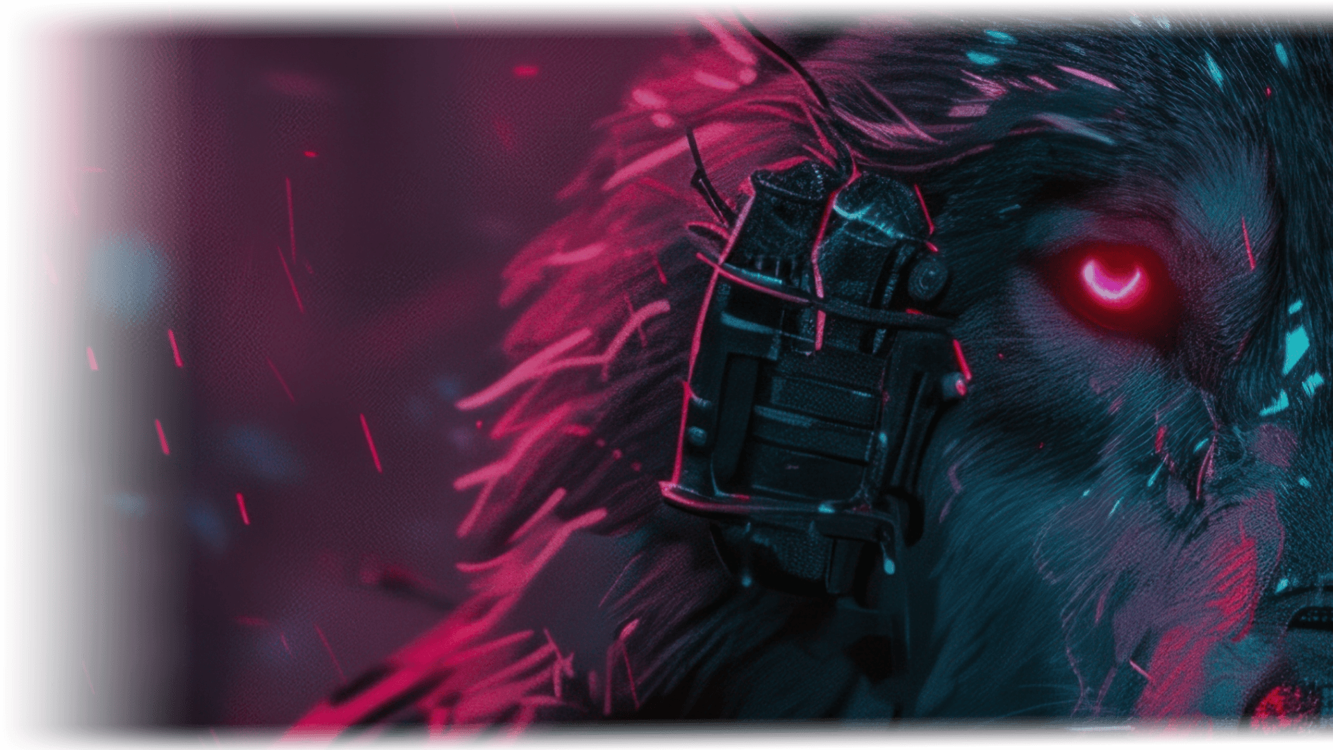 Wolf Face Background